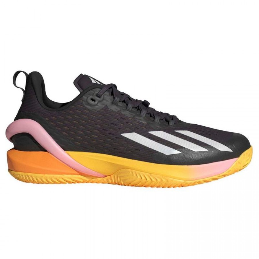 Adidas Adizero Cybersonic Shoes Black Silver Orange  PADELPOINT Adidas Adizero Cybersonic Shoes Black Silver Orange