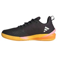 Adidas Adizero Cybersonic Shoes Black Silver Orange  PADELPOINT Adidas Adizero Cybersonic Shoes Black Silver Orange