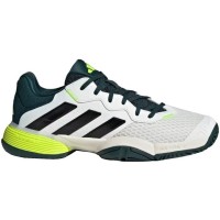 Adidas Barricade K Branco Preto Verde Júnior Tênis  Oferta + Barato