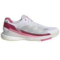 Tênis Adidas Crazyquick Boost Padel Branco Prata Rosa Feminino  Oferta + Barato