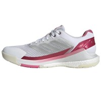 Tênis Adidas Crazyquick Boost Padel Branco Prata Rosa Feminino  Oferta + Barato