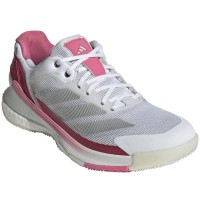 Tênis Adidas Crazyquick Boost Padel Branco Prata Rosa Feminino  Oferta + Barato