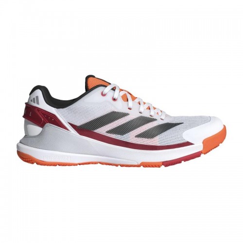 Tênis Adidas Crazyquick LS Padel Branco Vermelho Laranja