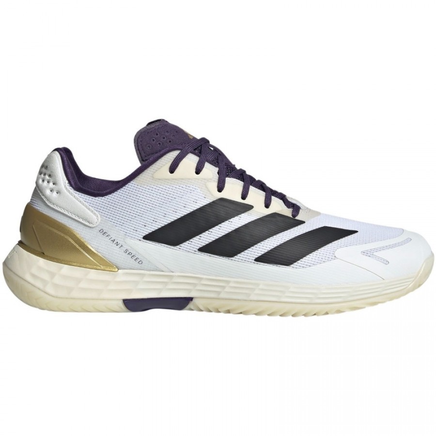 Adidas Defiant Speed 2 White Black Violet Sneakers  Offer + Cheap