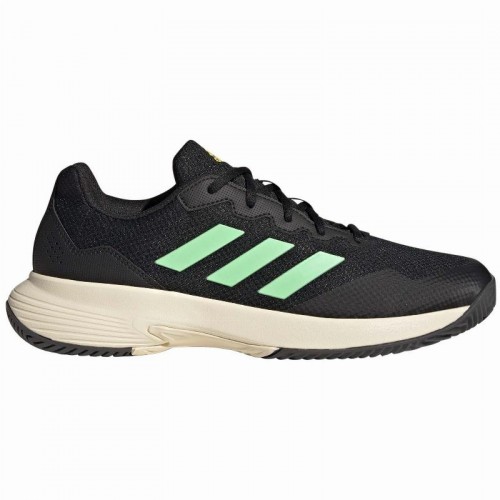 Zapatillas Adidas Game Court Negro Verde Zapatillas Adidas Game Court Negro Verde