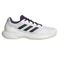 Adidas GameCourt 2 White Purple Aurora Sneakers  Offer + Cheap