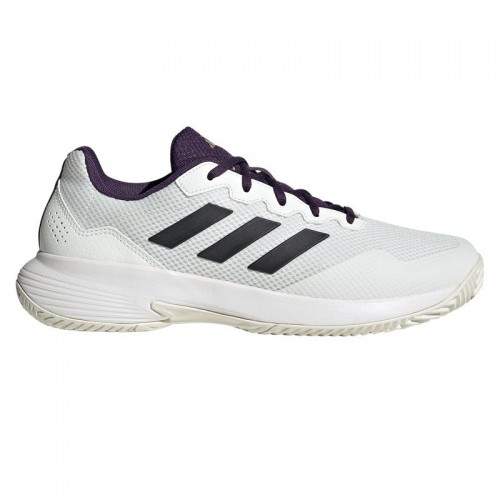 Adidas GameCourt 2 White Purple Aurora Sneakers Adidas GameCourt 2 White Purple Aurora Sneakers