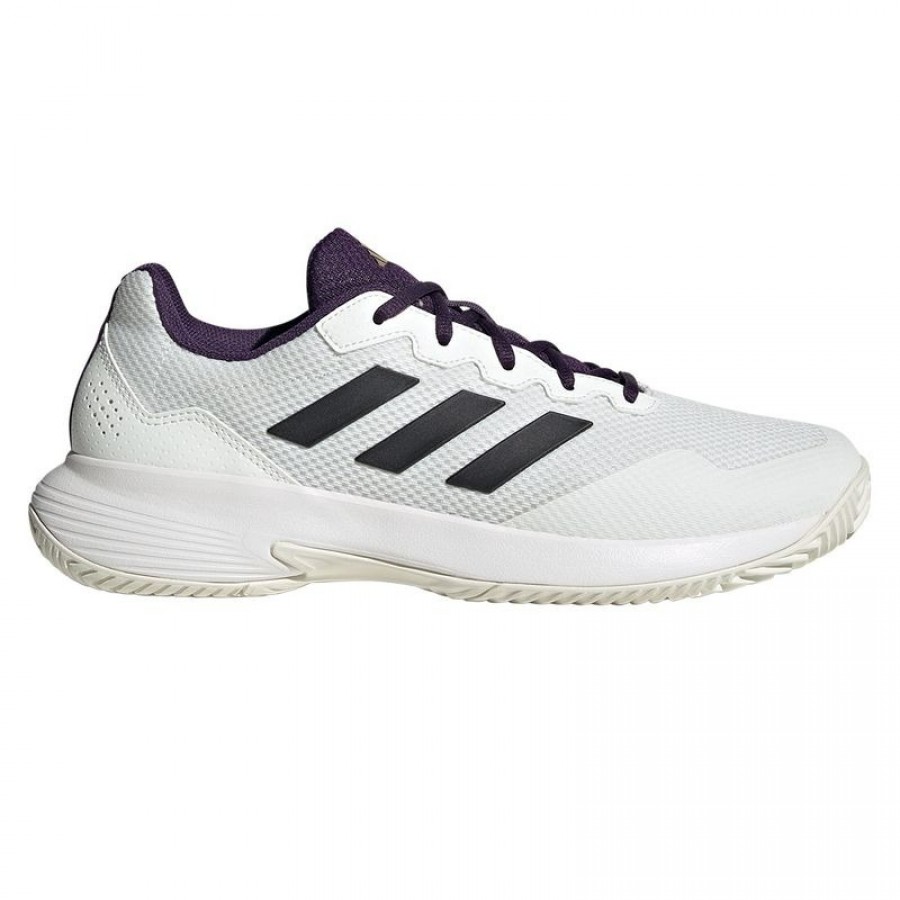 Adidas GameCourt 2 White Purple Aurora Sneakers  Offer + Cheap