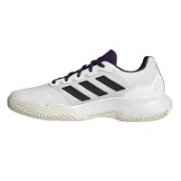 Adidas GameCourt 2 White Purple Aurora Sneakers  Offer + Cheap