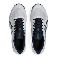 Tênis Asics Game FF Clay Branco Azul Meia-Noite