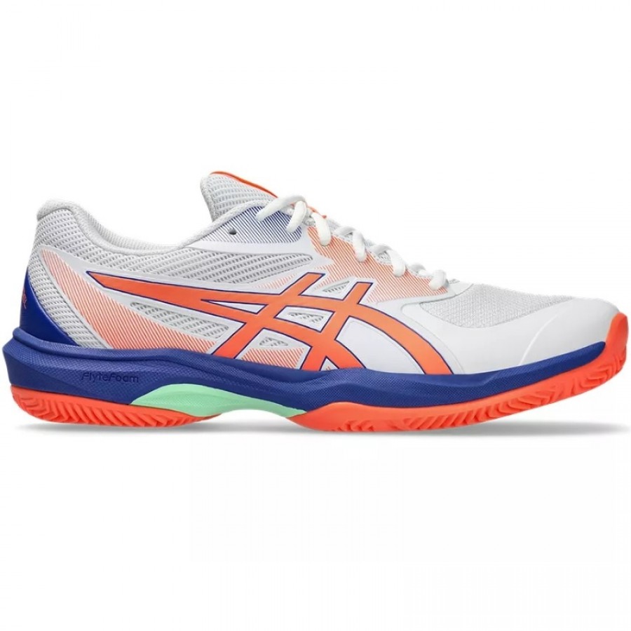 Tênis Asics Game FF Padel White Coral  Oferta + Barato