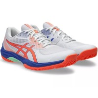 Tênis Asics Game FF Padel White Coral  Oferta + Barato