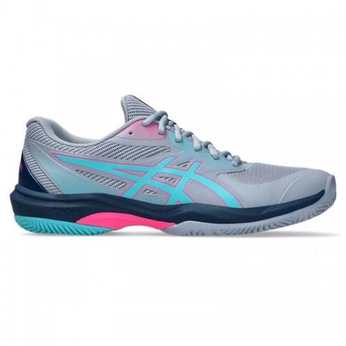 Asics Game FF Padel Gray Blue Aqua Sneakers Asics Game FF Padel Gray Blue Aqua Sneakers
