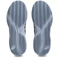 Asics Gel Dedicate 8 baskets en argile, noir, gris, bleu