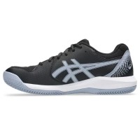 Asics Gel Dedicate 8 baskets en argile, noir, gris, bleu