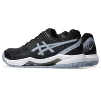 Asics Gel Dedicate 8 baskets en argile, noir, gris, bleu