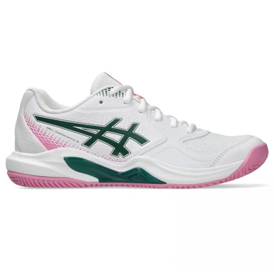 Asics Gel Dedicate 9 Padel White Green Women''s Sneakers