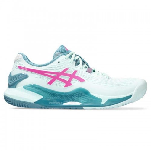 Asics Gel Resolution 9 Padel Mint Pink Fluor Women''s Shoes Asics Gel Resolution 9 Padel Mint Pink Fluor Women''s Shoes