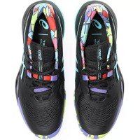 Asics Gel Resolution X Padel Black Blue Aqua Sneakers  Offer + Cheap