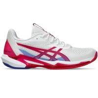 Asics Solution Speed FF 3 Clay White Bright Pink Women''s Sneakers  Offer + Cheap