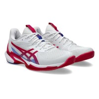 Asics Solution Speed FF 3 Clay White Bright Pink Women''s Sneakers  Offer + Cheap