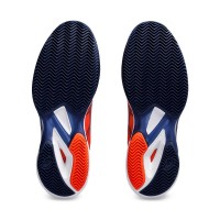Zapatillas Asics Solution Speed FF 3 Clay Naranja Azul Marino  Offer + Cheap