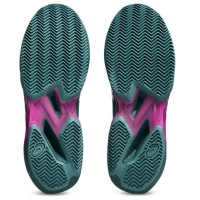 Asics Solution Speed FF 4 Clay Bleu Foncé Baskets Blanches