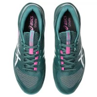 Asics Solution Speed FF 4 Clay Bleu Foncé Baskets Blanches