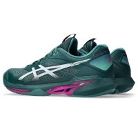 Asics Solution Speed FF 4 Clay Bleu Foncé Baskets Blanches