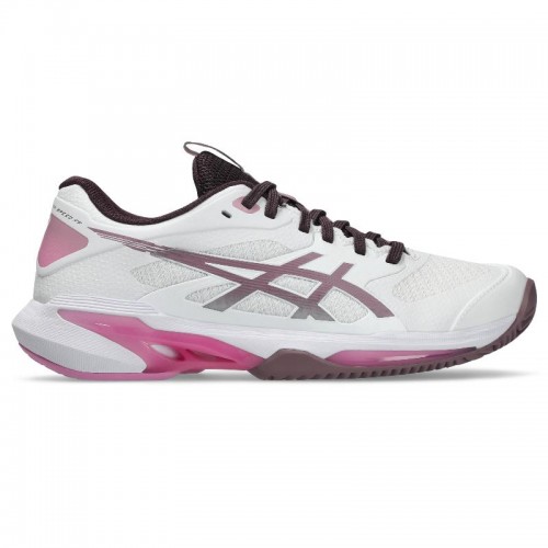 Zapatillas de Padel Asics Solution Speed FF 4 Clay Blanco Malva Mujer