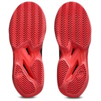 Tênis femininos Asics Solution Speed FF 4 Clay Black Red