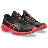 Tênis femininos Asics Solution Speed FF 4 Clay Black Red