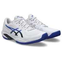 Asics Solution Swift FF 2 Clay White Cobalt Blue Sneakers  Offer + Cheap
