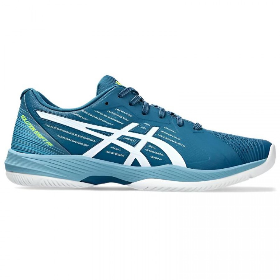Baskets Asics Solution Swift FF Teal White  Offre - Pas cher