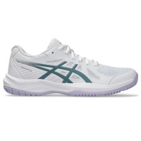 Zapatillas Asics Upcourt 6 Blanco Verde Mujer