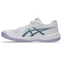 Zapatillas Asics Upcourt 6 Blanco Verde Mujer