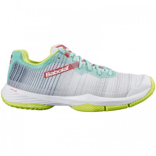 Zapatillas Babolat Jet Ritma Blanco Gris Mujer Zapatillas Babolat Jet Ritma Blanco Gris Mujer