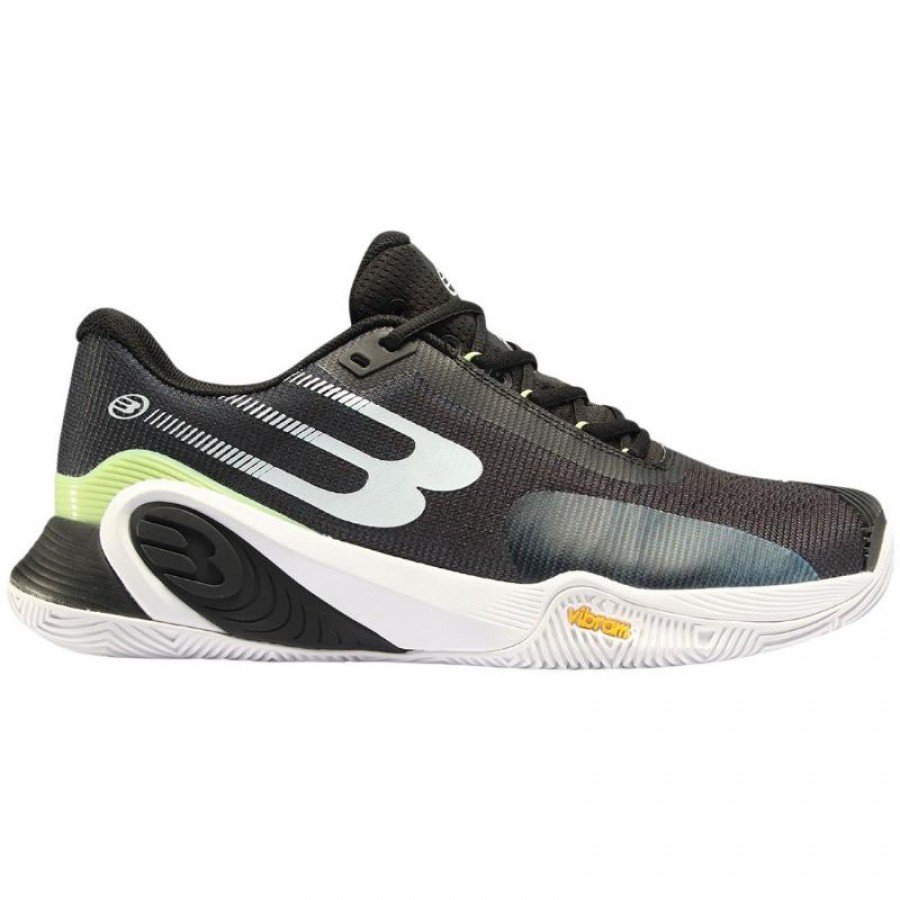 Zapatillas Bullpadel Paquito Navarro Hack Vibram 24I Negro Verde  Oferta + Barato