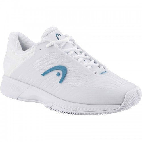 Zapatillas Head Revolt Pro 4.5 Clay Blanco Azul Mujer Zapatillas Head Revolt Pro 4.5 Clay Blanco Azul Mujer