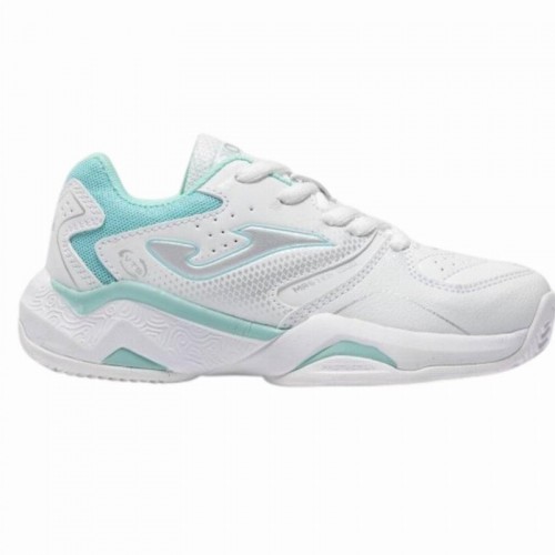 Zapatillas de Padel Joma Master 1000 2632 Blanco Turquesa Junior