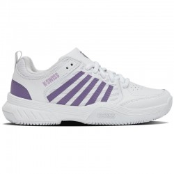 Zapatillas Kswiss Court Express 2 Clay Blanco Lavanda Mujer