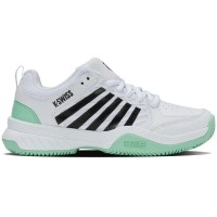 Zapatillas Kswiss Court Express 2 Clay Blanco Menta Mujer  Offerta + Economico