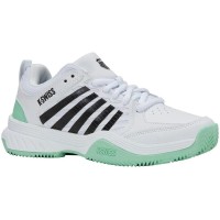 Zapatillas Kswiss Court Express 2 Clay Blanco Menta Mujer  Offerta + Economico
