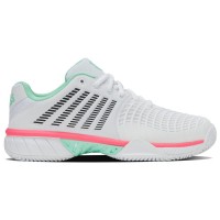 Tênis Kswiss Express Light 3 HB Clay Branco Menta Rosa Feminino