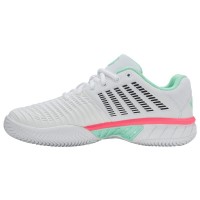 Tênis Kswiss Express Light 3 HB Clay Branco Menta Rosa Feminino