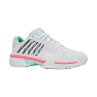 Tênis Kswiss Express Light 3 HB Clay Branco Menta Rosa Feminino