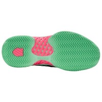 Tênis Feminino Kswiss Express Light 3 HB Clay Preto Menta Rosa