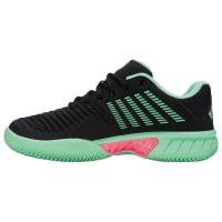 Tênis Feminino Kswiss Express Light 3 HB Clay Preto Menta Rosa