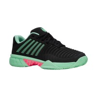 Tênis Feminino Kswiss Express Light 3 HB Clay Preto Menta Rosa