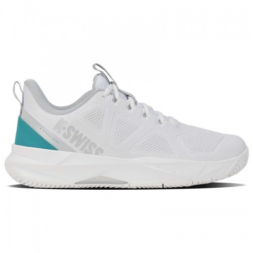 Zapatillas de Padel Kswiss Kspeed Team Clay Blanco Turquesa Mujer
